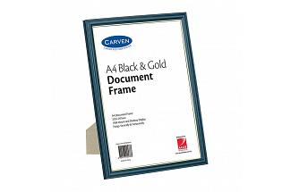 CARVEN DOC FRAME BLACK/GOLD A4