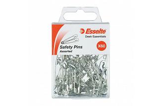 ESSELTE SAFETY PINS AST PK60