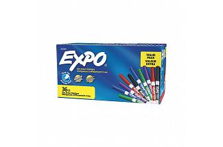 EXPO D/E WB MARKER FT AST BX36