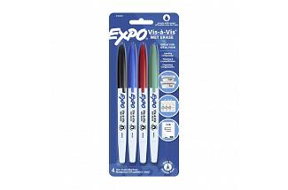 EXPO WB MRKR WET ERASE PK4 BX6
