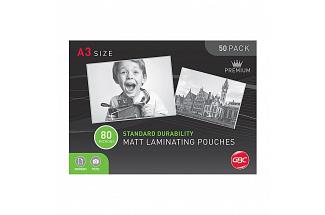 GBC A3 80 MIC POUCH MATT 50PK