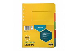 MBG DIVIDER BRIGHT MNLLA A4 5T