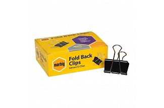 MBG FOLD BACK CLIPS 50MM BX12