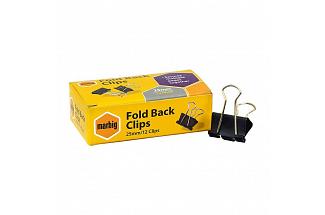 MBG FOLD BACK CLIPS 25MM BX 12