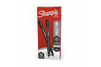 SHARPIE FINELINER PEN BLK BX12