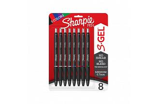 SHARPIE GEL 0.7MM BUS ASST PK8