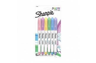 SHARPIE S-NOTE PASTEL PK6 BX6