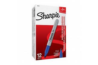 SHARPIE PRM MRK FP BLU NP BX12