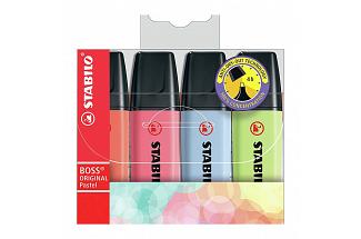 STABILO BOSS PASTEL AST2 PK4